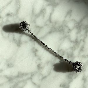 Pandora Safety Charm Silver + 14K Gold